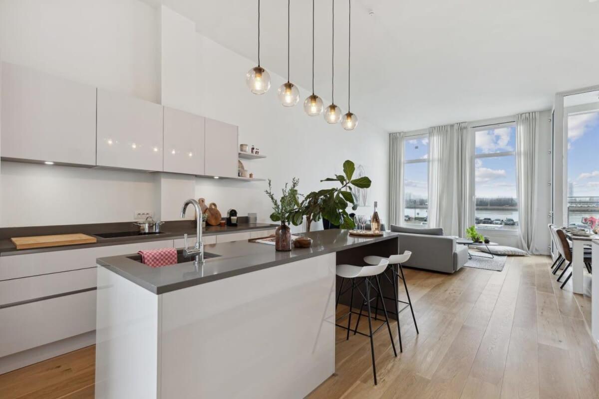 Bright Waterfront Apartment Антверпен Екстериор снимка
